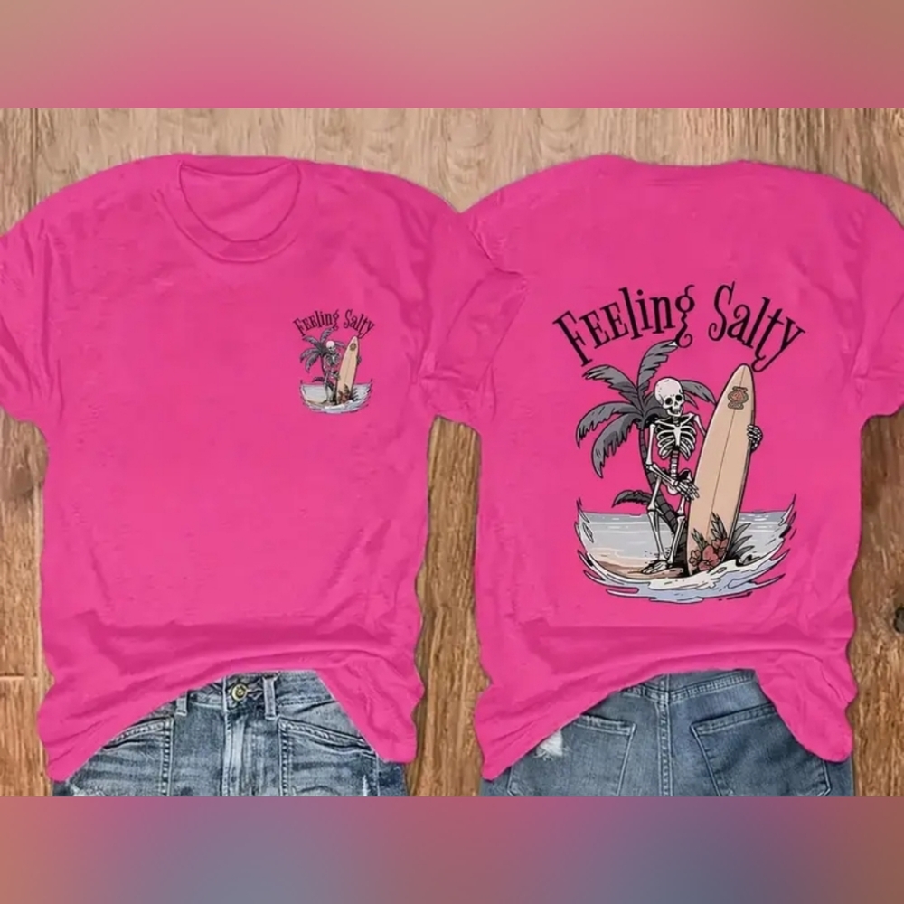 Women's Pink Graphic Tee